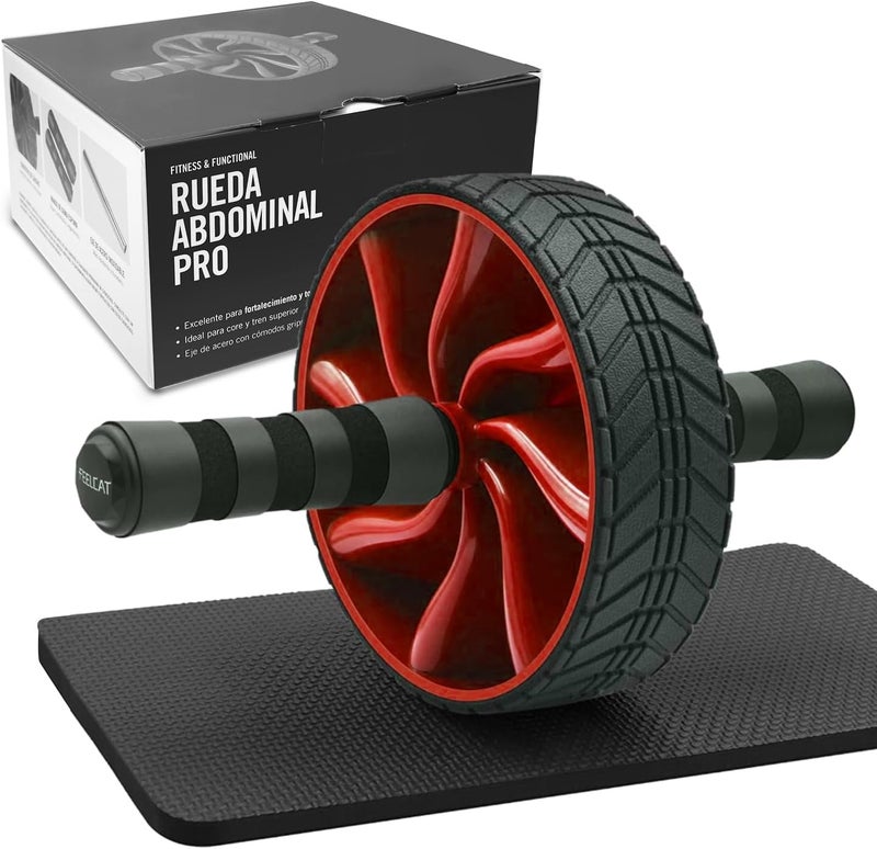 FEELCAT Ab roller wheel abdominal exercise core workout weight loss no noise easy to assembling light weight perfect home gym equipment for men & women - Image 1